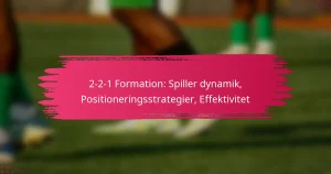 2-2-1 Formation: Spiller dynamik, Positioneringsstrategier, Effektivitet